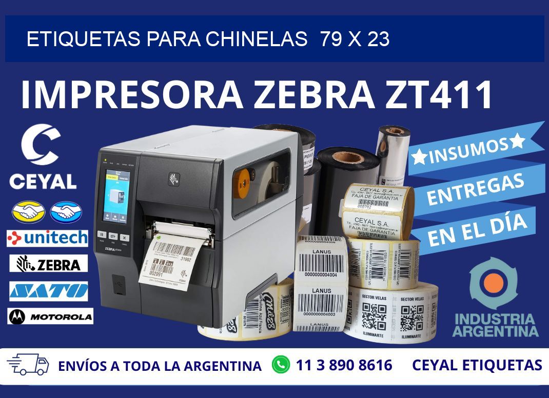 ETIQUETAS PARA CHINELAS  79 x 23