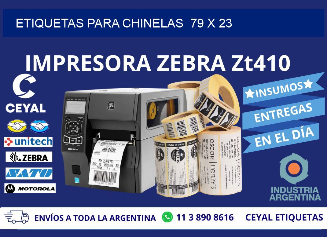 ETIQUETAS PARA CHINELAS  79 x 23