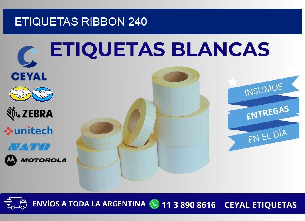 ETIQUETAS RIBBON 240