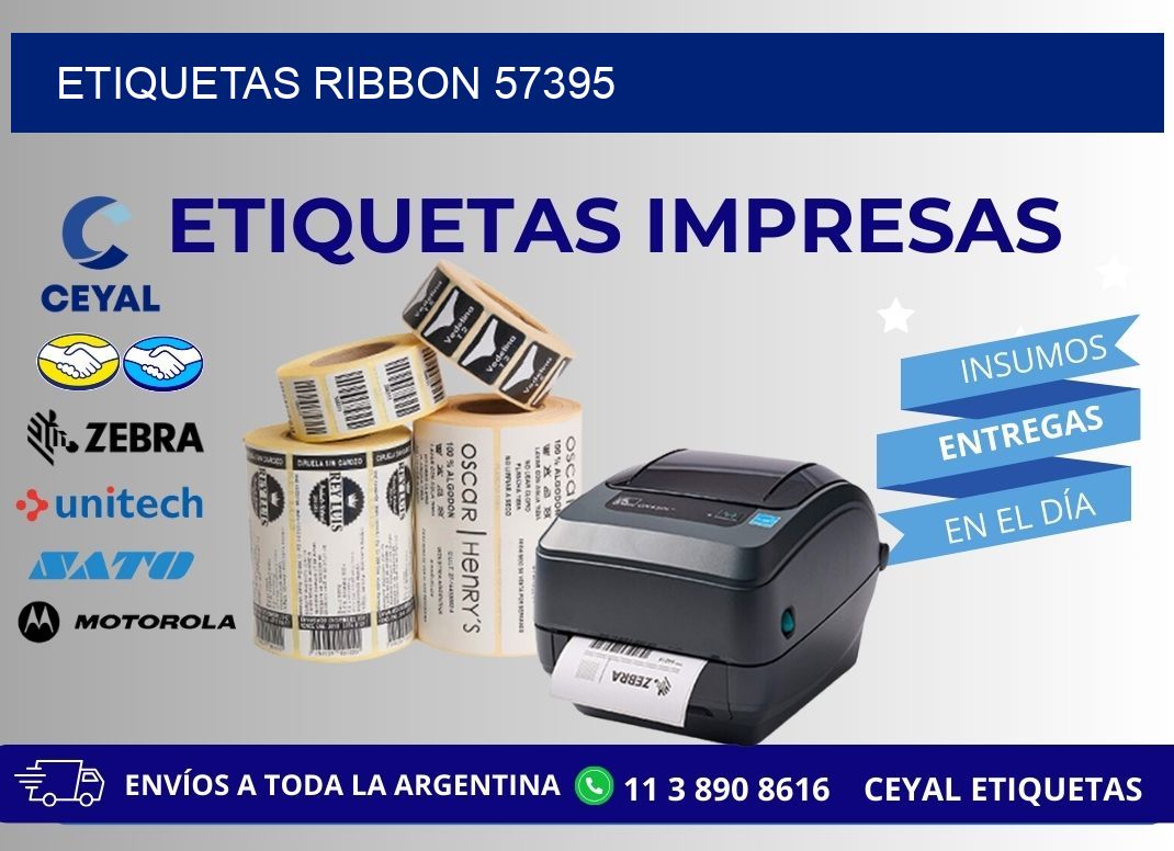 ETIQUETAS RIBBON 57395