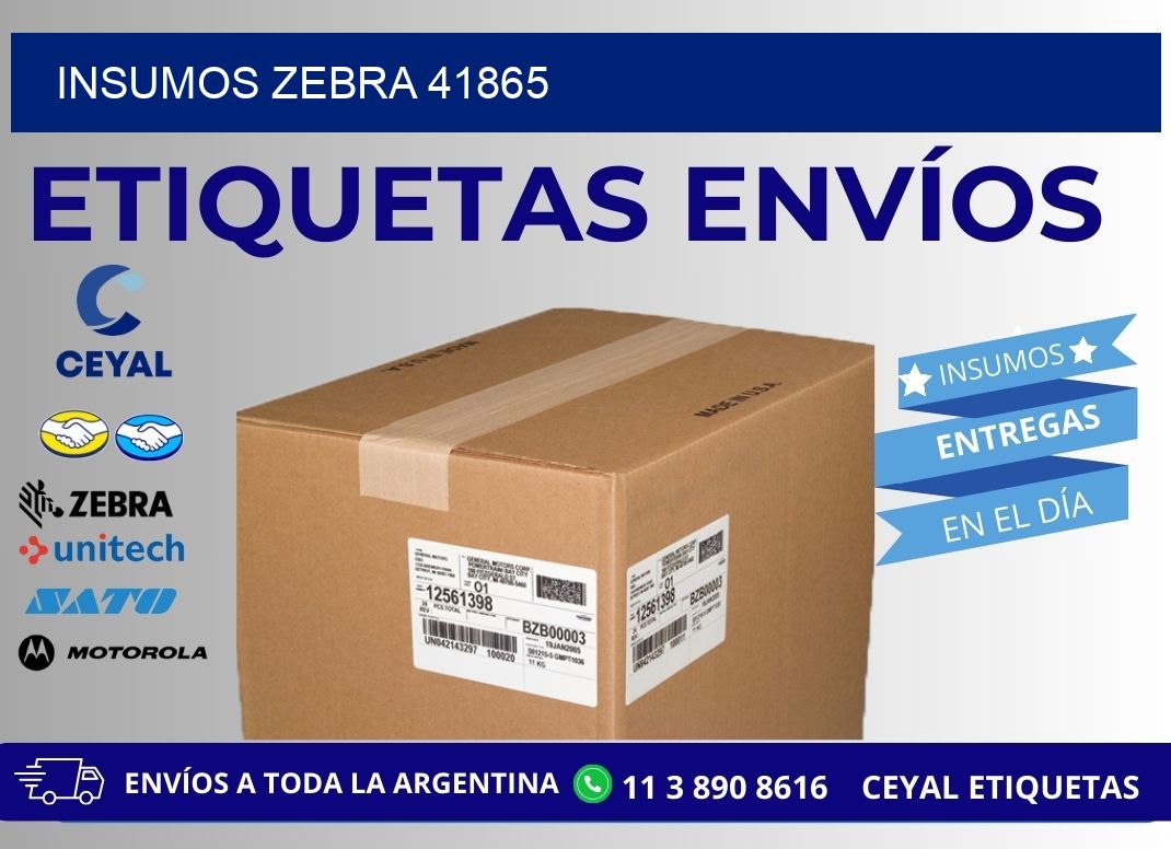 INSUMOS ZEBRA 41865