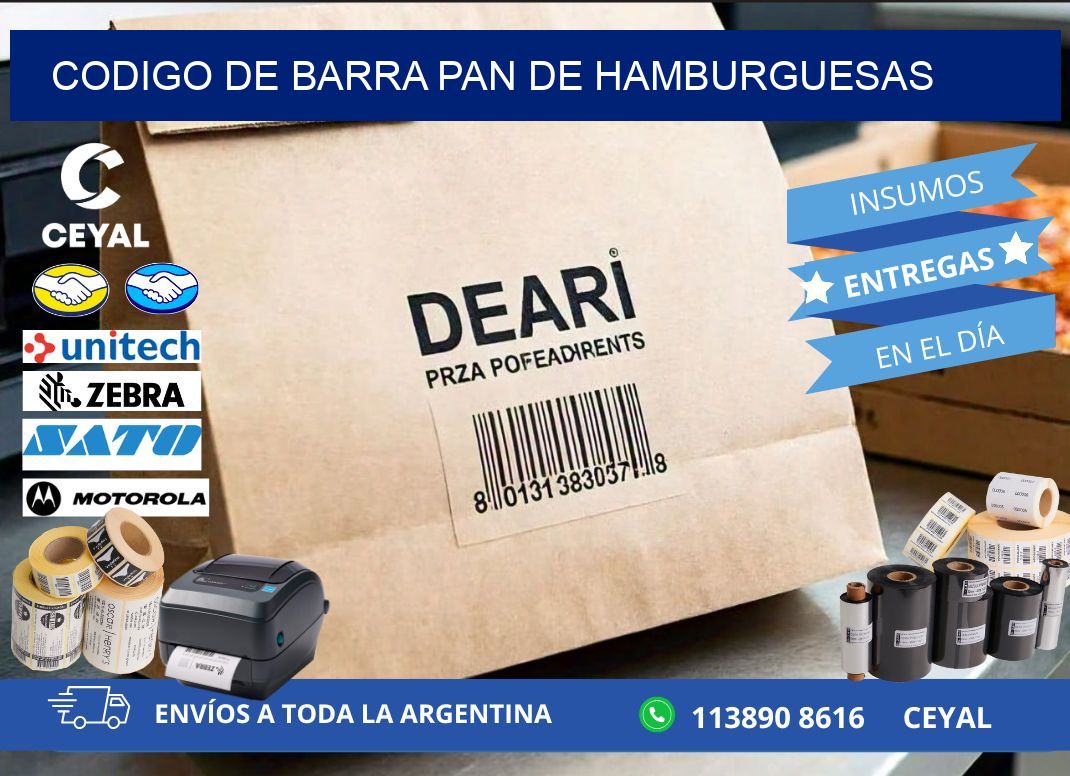 codigo de barra PAN DE HAMBURGUESAS