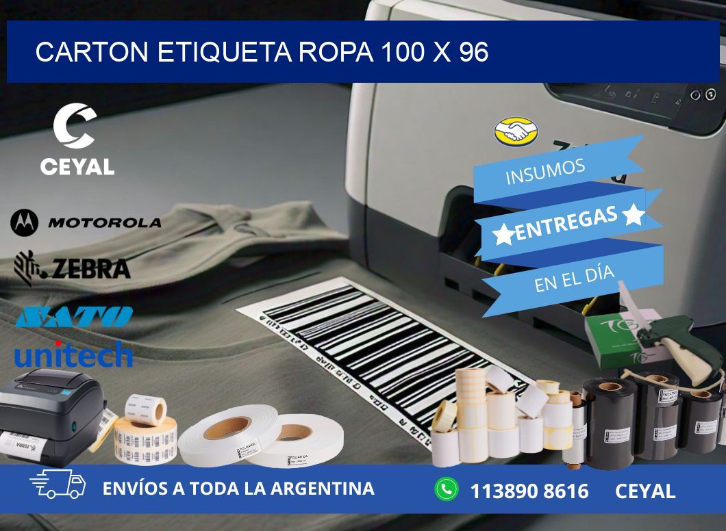 CARTON ETIQUETA ROPA 100 x 96