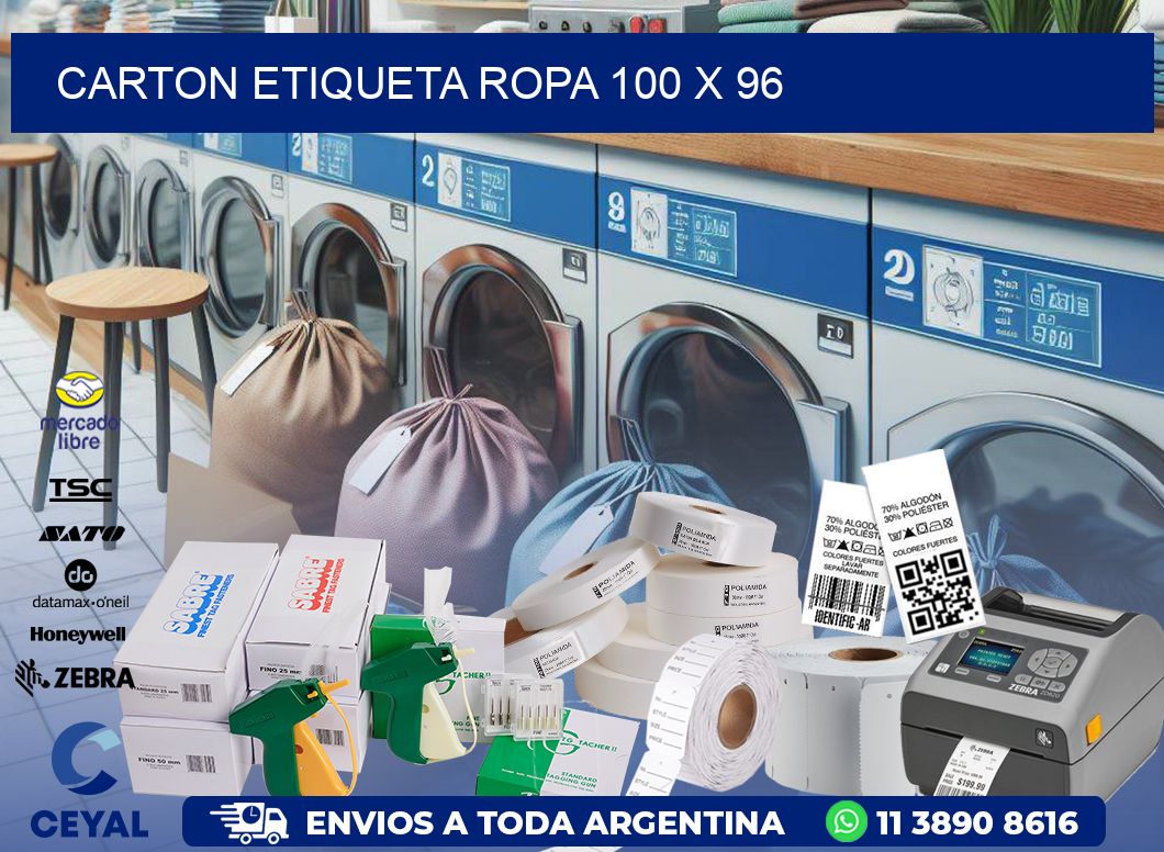 CARTON ETIQUETA ROPA 100 x 96