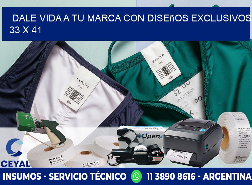 Dale Vida a tu Marca con Diseños Exclusivos 33 x 41