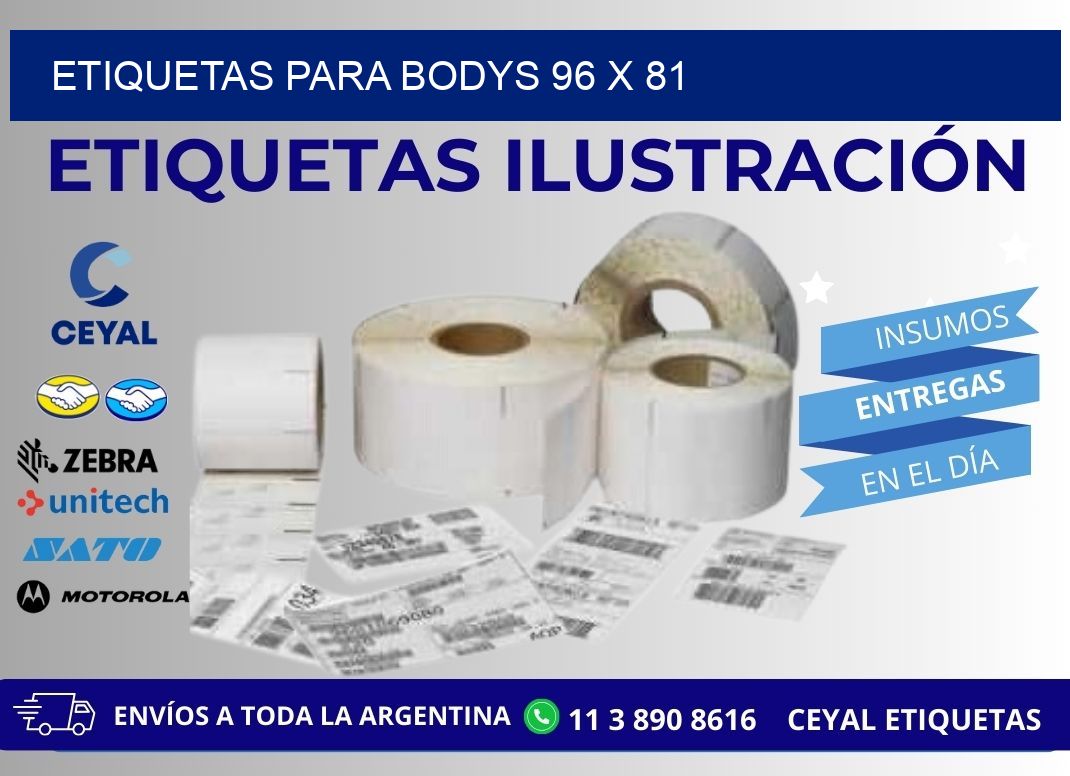 ETIQUETAS PARA BODYS 96 x 81