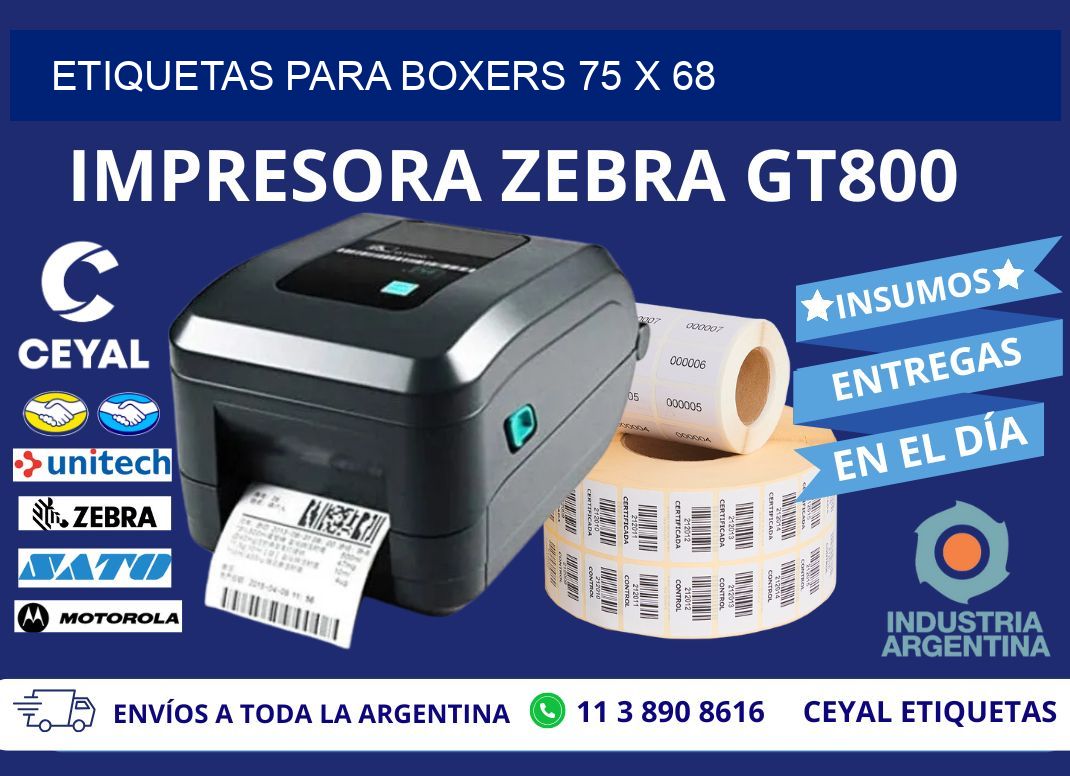 ETIQUETAS PARA BOXERS 75 x 68