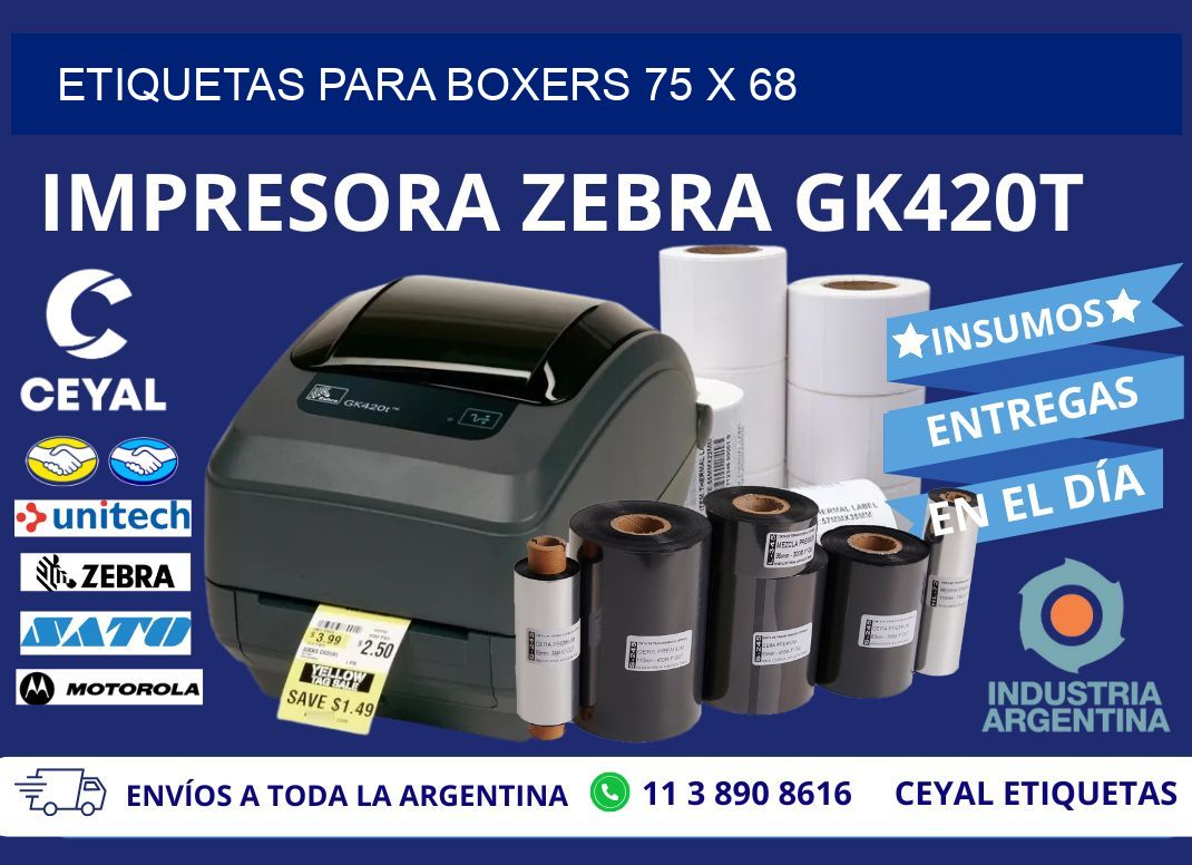 ETIQUETAS PARA BOXERS 75 x 68