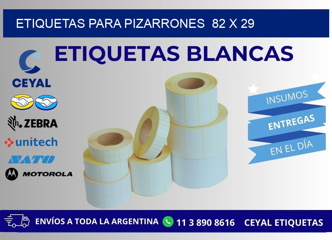 ETIQUETAS PARA PIZARRONES  82 x 29