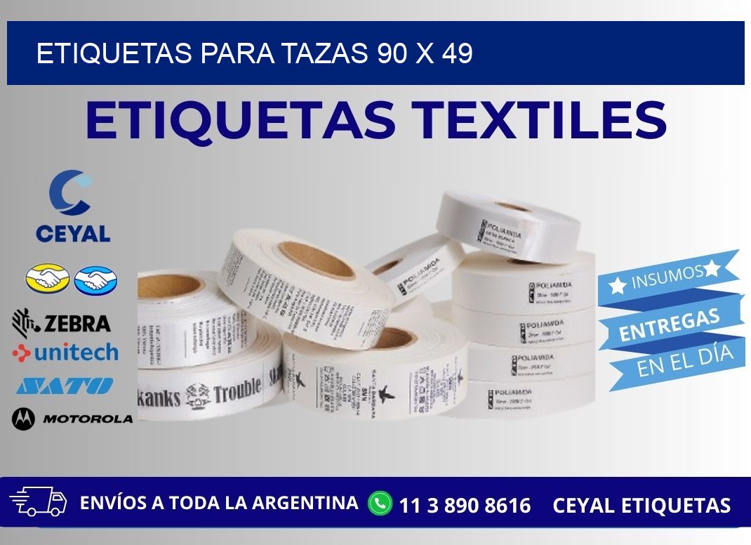 ETIQUETAS PARA TAZAS 90 x 49