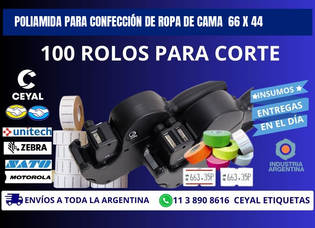 POLIAMIDA PARA CONFECCIÓN DE ROPA DE CAMA  66 x 44