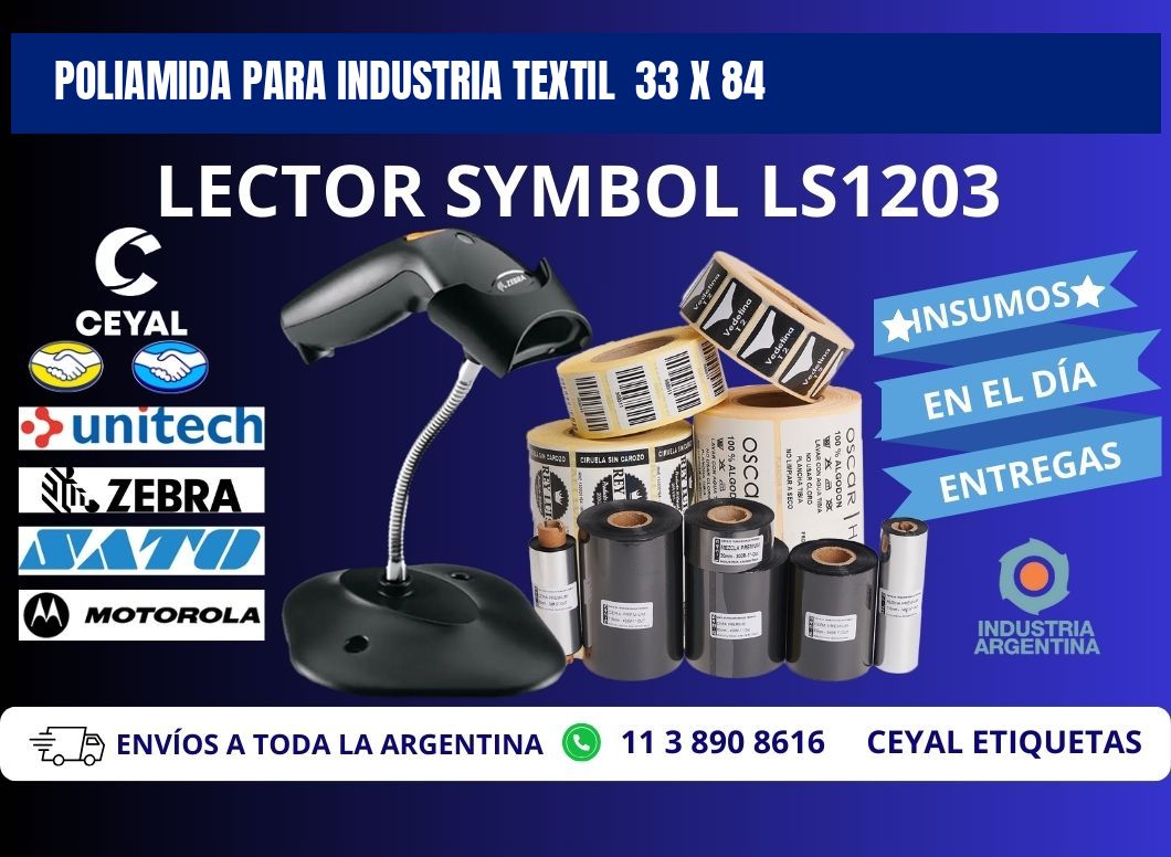 POLIAMIDA PARA INDUSTRIA TEXTIL  33 x 84