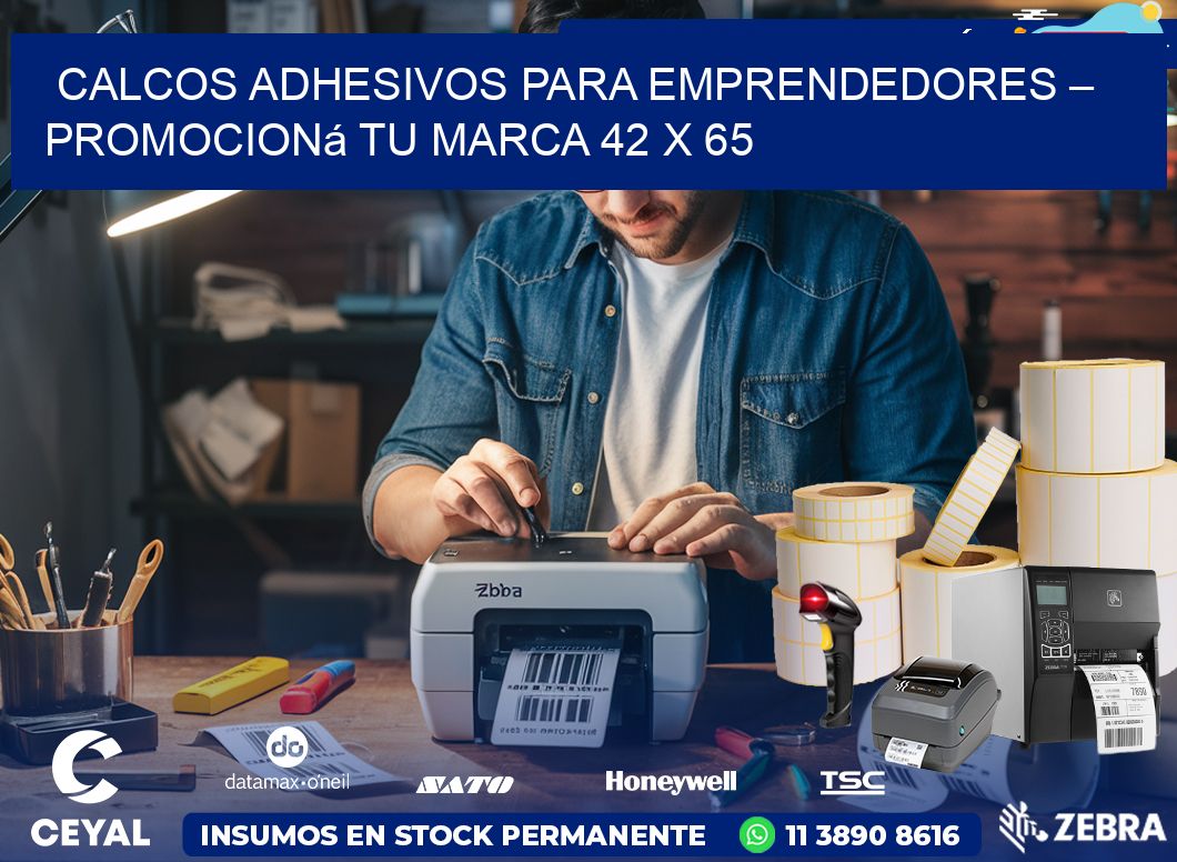 Calcos Adhesivos para Emprendedores – Promocioná Tu Marca 42 x 65