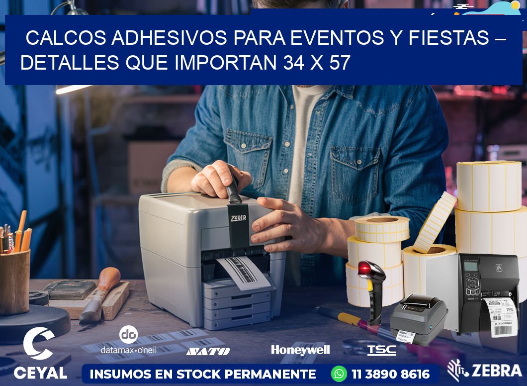 Calcos Adhesivos para Eventos y Fiestas – Detalles que Importan 34 x 57