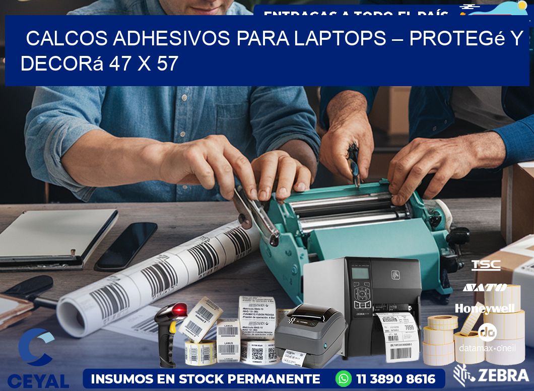 Calcos Adhesivos para Laptops – Protegé y Decorá 47 x 57