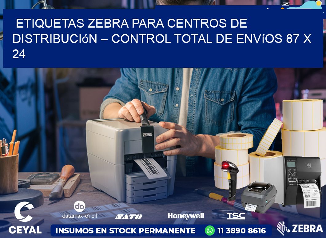 Etiquetas Zebra para Centros de Distribución – Control Total de Envíos 87 x 24