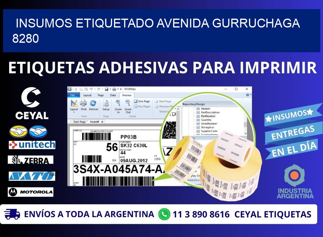 INSUMOS ETIQUETADO Avenida Gurruchaga 8280