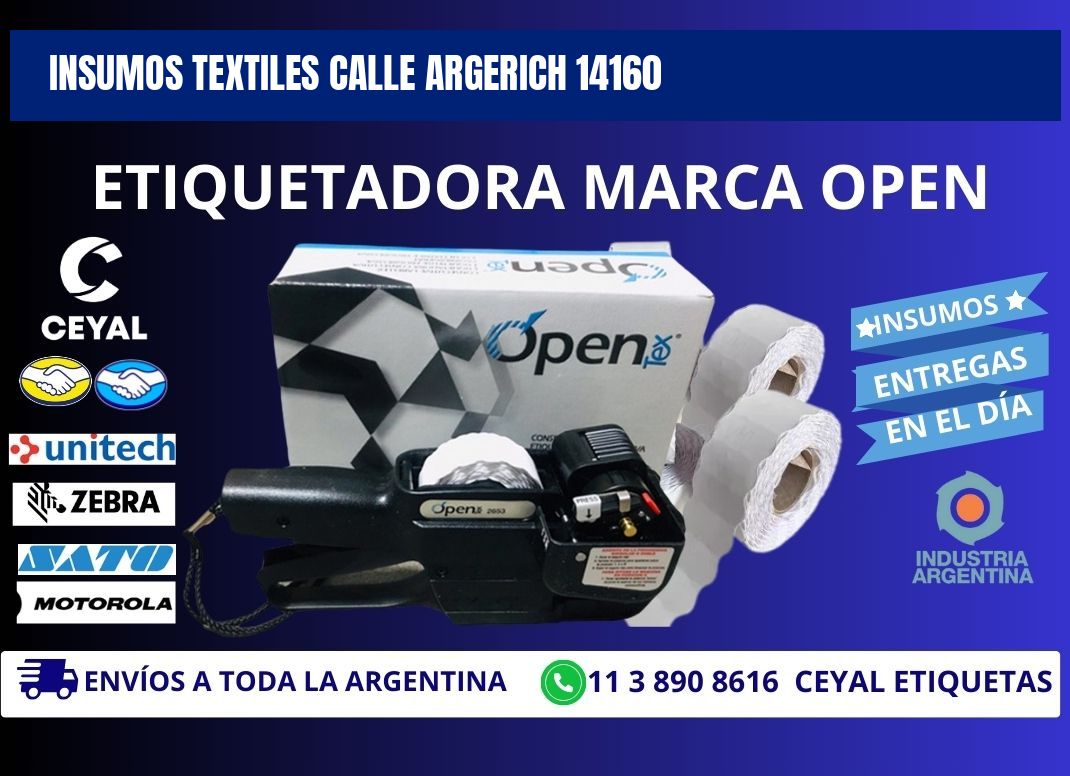 INSUMOS TEXTILES CALLE ARGERICH 14160