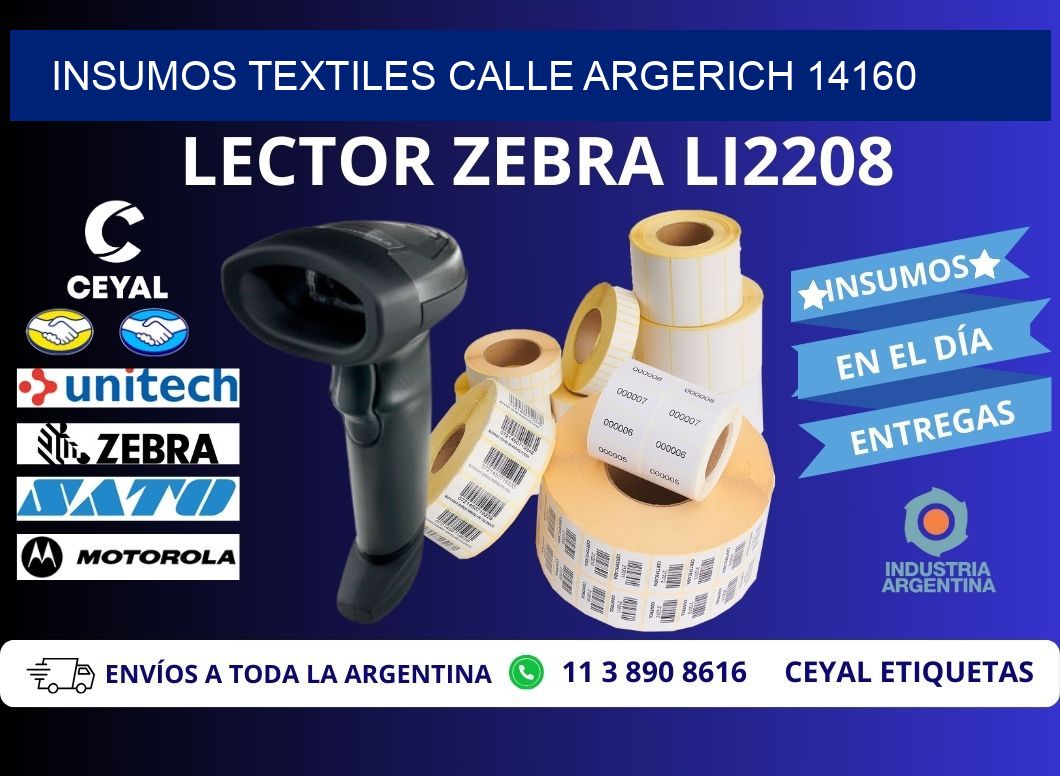 INSUMOS TEXTILES CALLE ARGERICH 14160