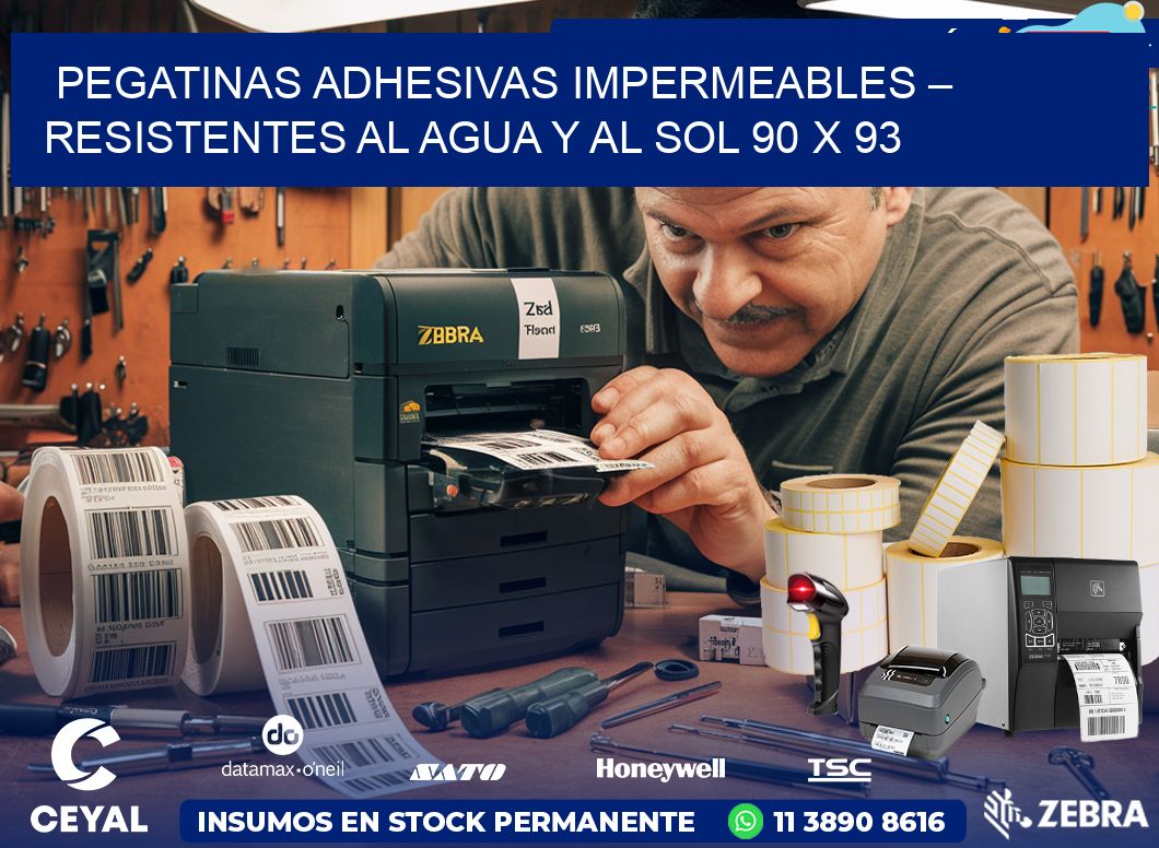 Pegatinas Adhesivas Impermeables – Resistentes al Agua y al Sol 90 x 93