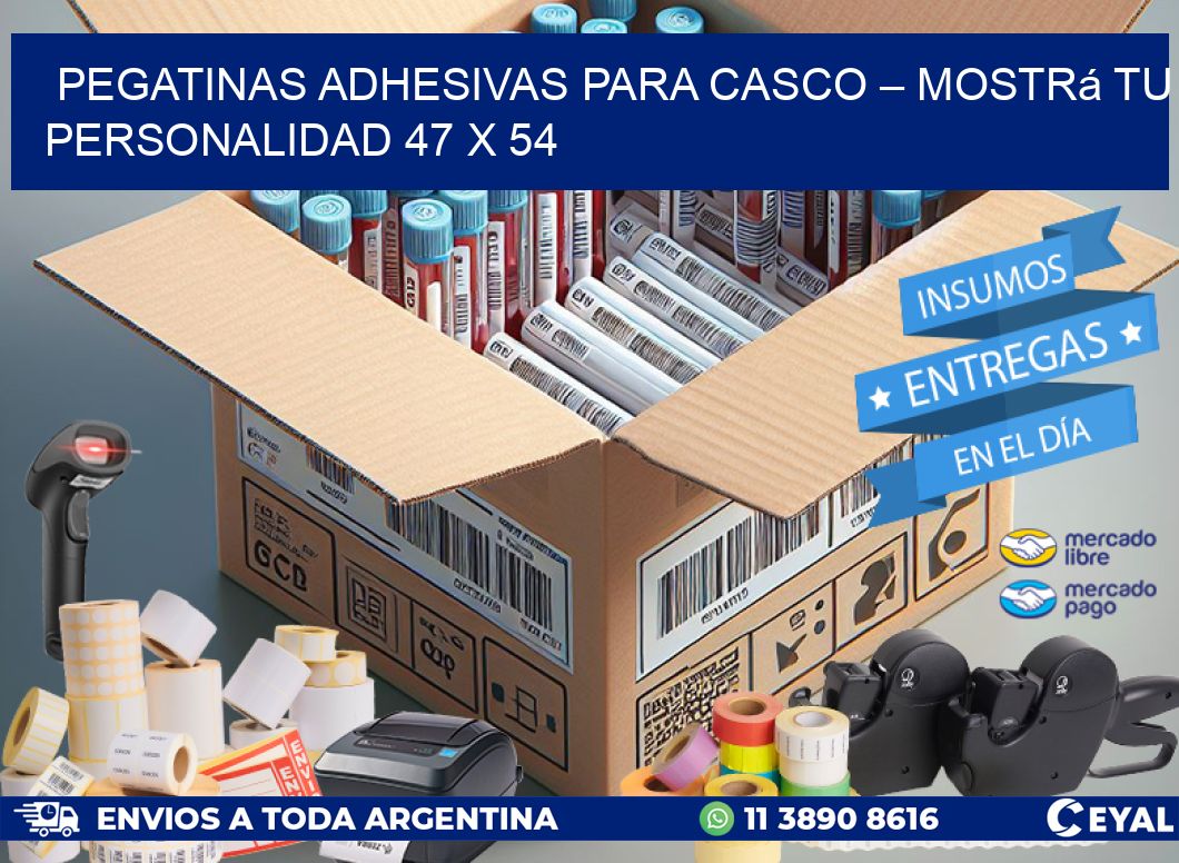 Pegatinas Adhesivas para Casco – Mostrá Tu Personalidad 47 x 54