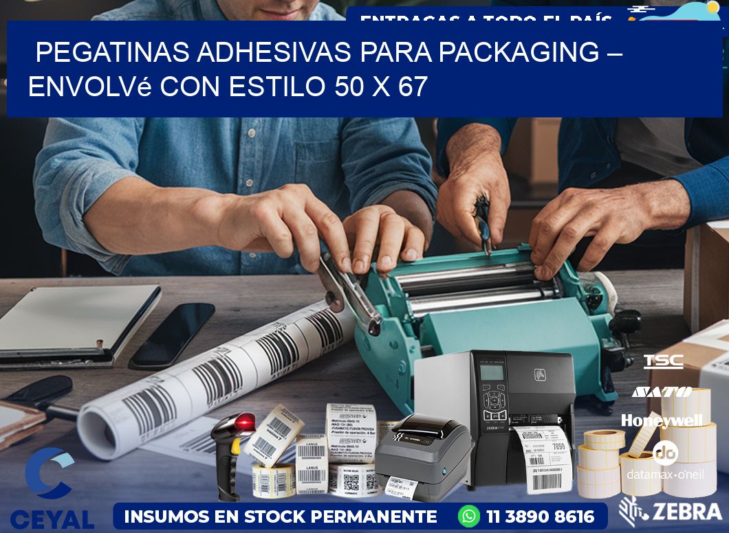 Pegatinas Adhesivas para Packaging – Envolvé con Estilo 50 x 67