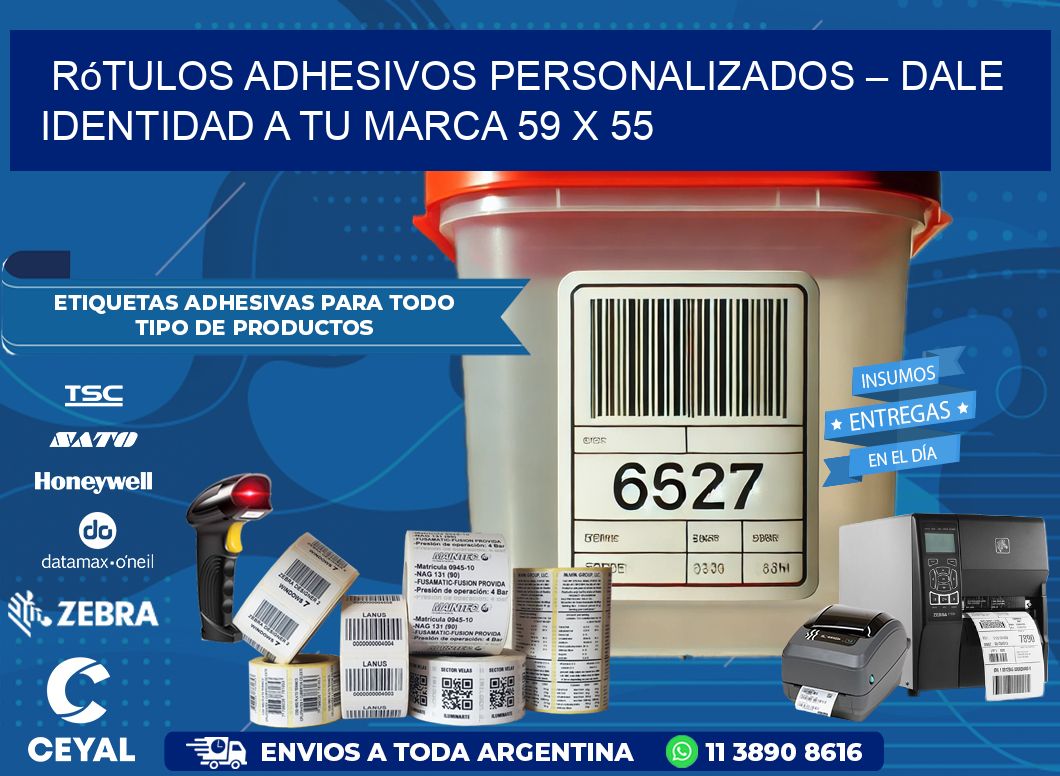 Rótulos Adhesivos Personalizados – Dale Identidad a Tu Marca 59 x 55