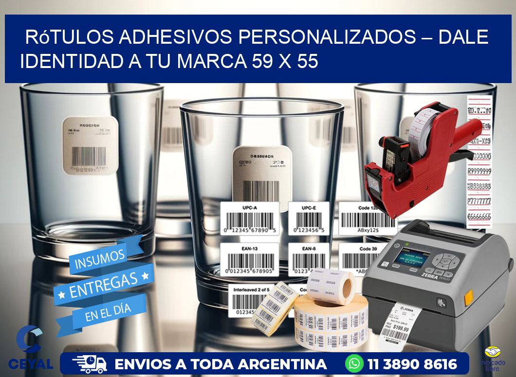 Rótulos Adhesivos Personalizados – Dale Identidad a Tu Marca 59 x 55