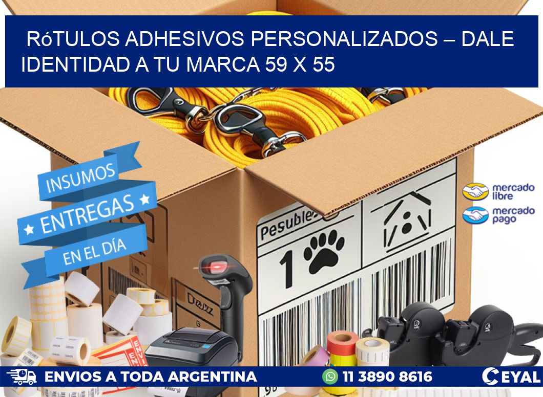 Rótulos Adhesivos Personalizados – Dale Identidad a Tu Marca 59 x 55