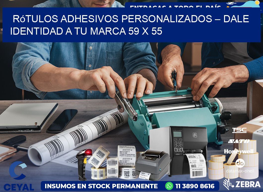 Rótulos Adhesivos Personalizados – Dale Identidad a Tu Marca 59 x 55