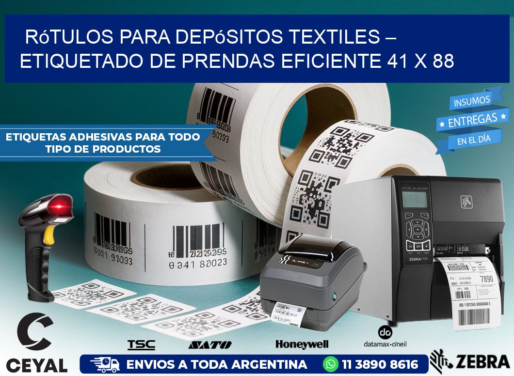 Rótulos para Depósitos Textiles – Etiquetado de Prendas Eficiente 41 x 88