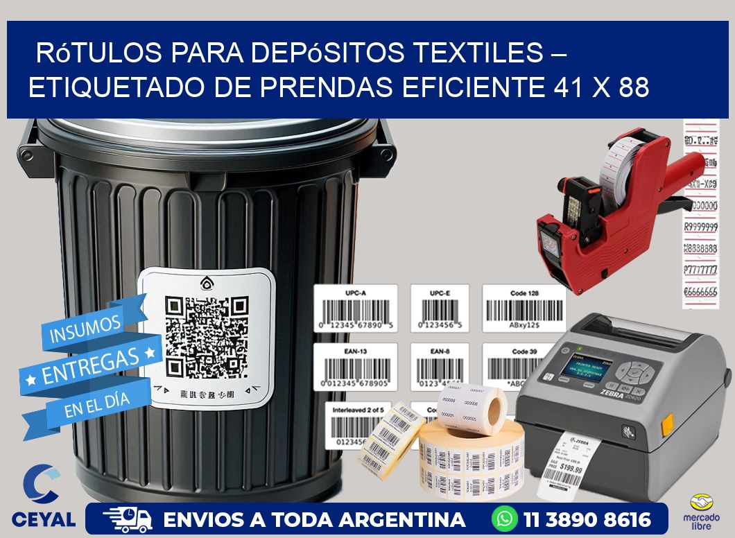 Rótulos para Depósitos Textiles – Etiquetado de Prendas Eficiente 41 x 88