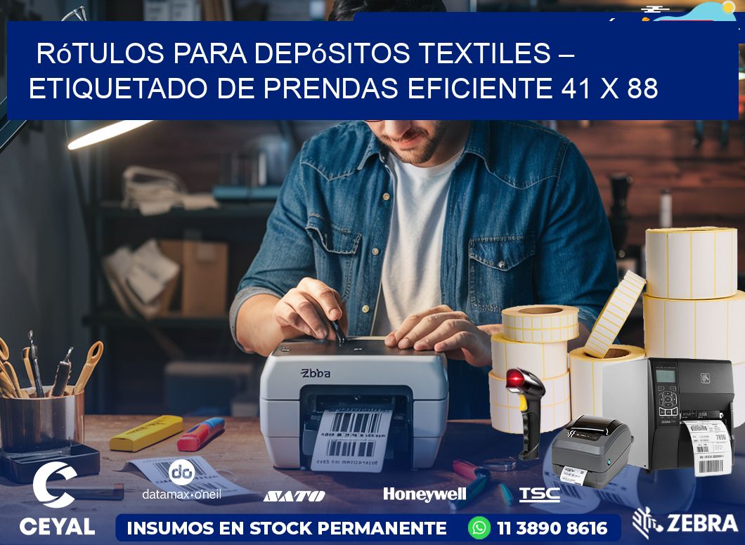 Rótulos para Depósitos Textiles – Etiquetado de Prendas Eficiente 41 x 88