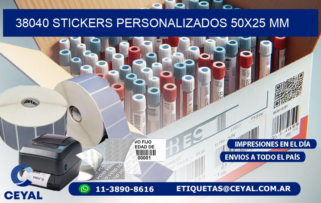 38040 STICKERS PERSONALIZADOS 50x25 mm