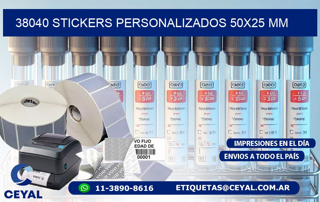 38040 STICKERS PERSONALIZADOS 50x25 mm