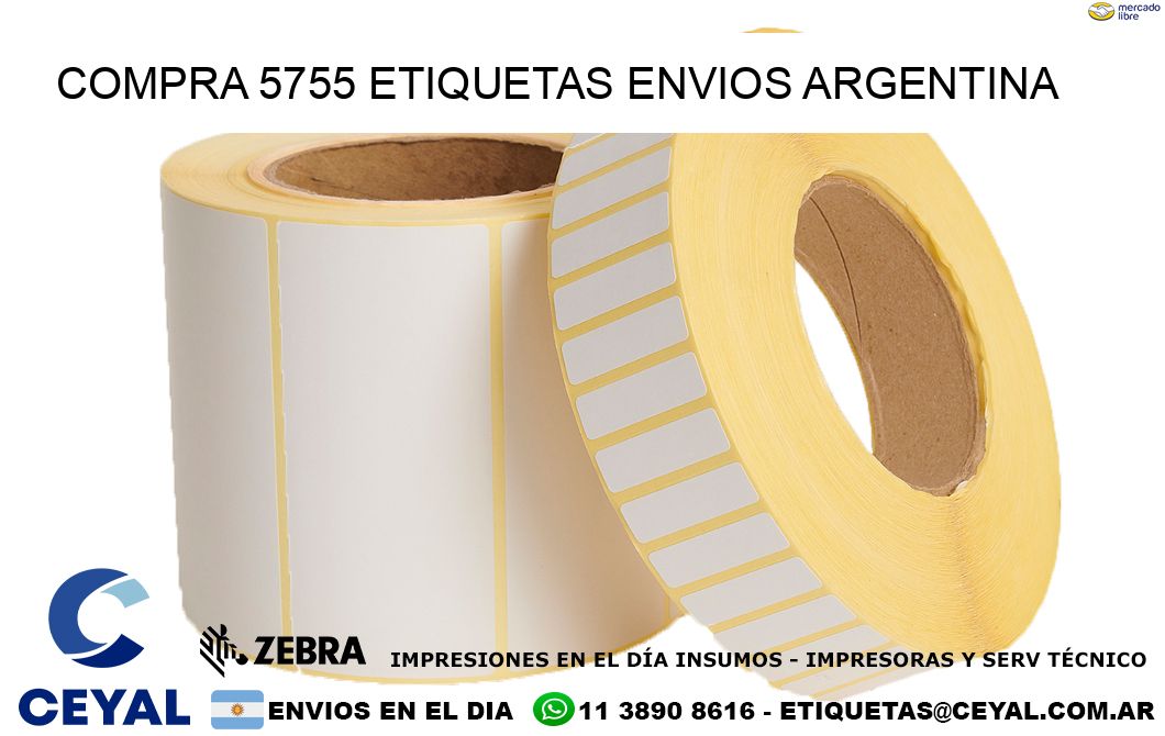 COMPRA 5755 ETIQUETAS ENVIOS ARGENTINA