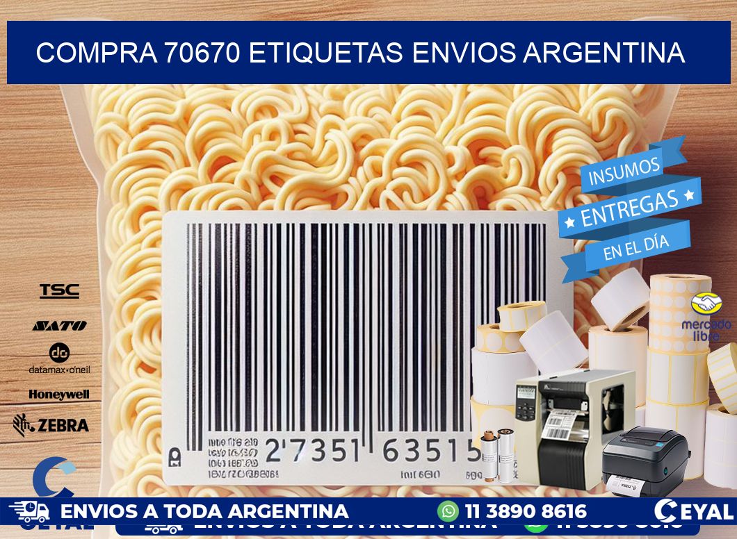 COMPRA 70670 ETIQUETAS ENVIOS ARGENTINA