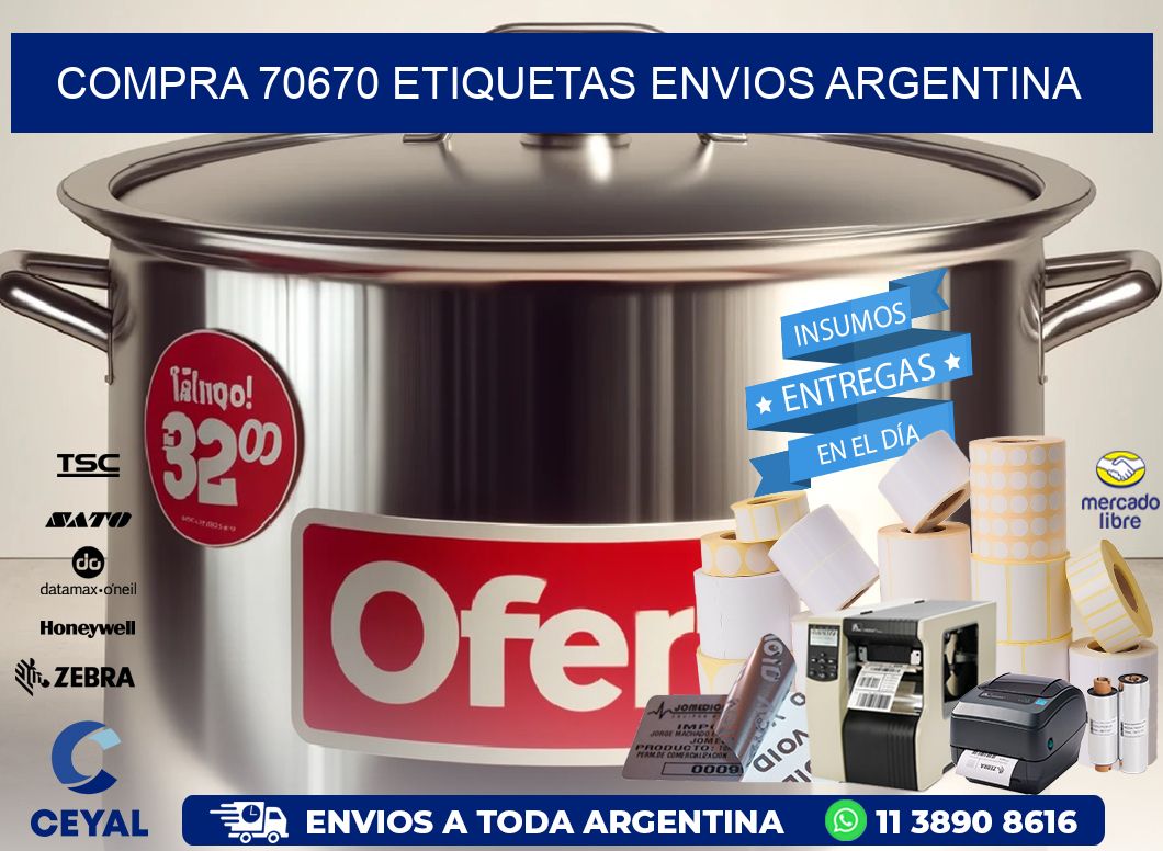 COMPRA 70670 ETIQUETAS ENVIOS ARGENTINA