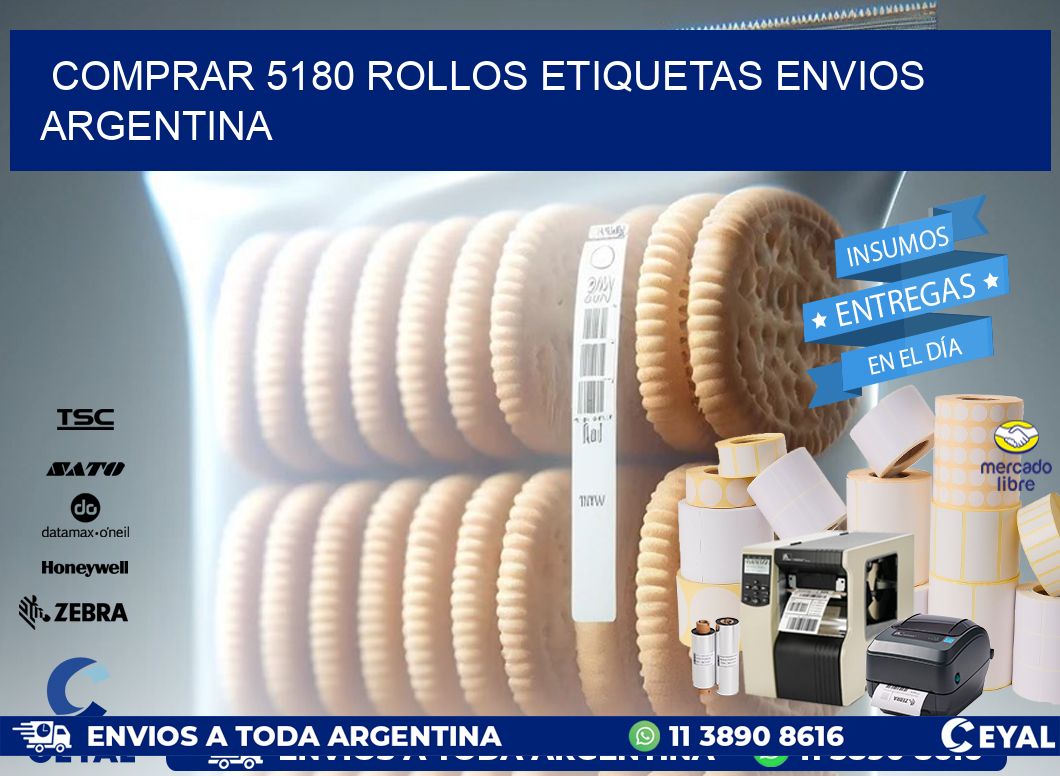 COMPRAR 5180 ROLLOS ETIQUETAS ENVIOS ARGENTINA