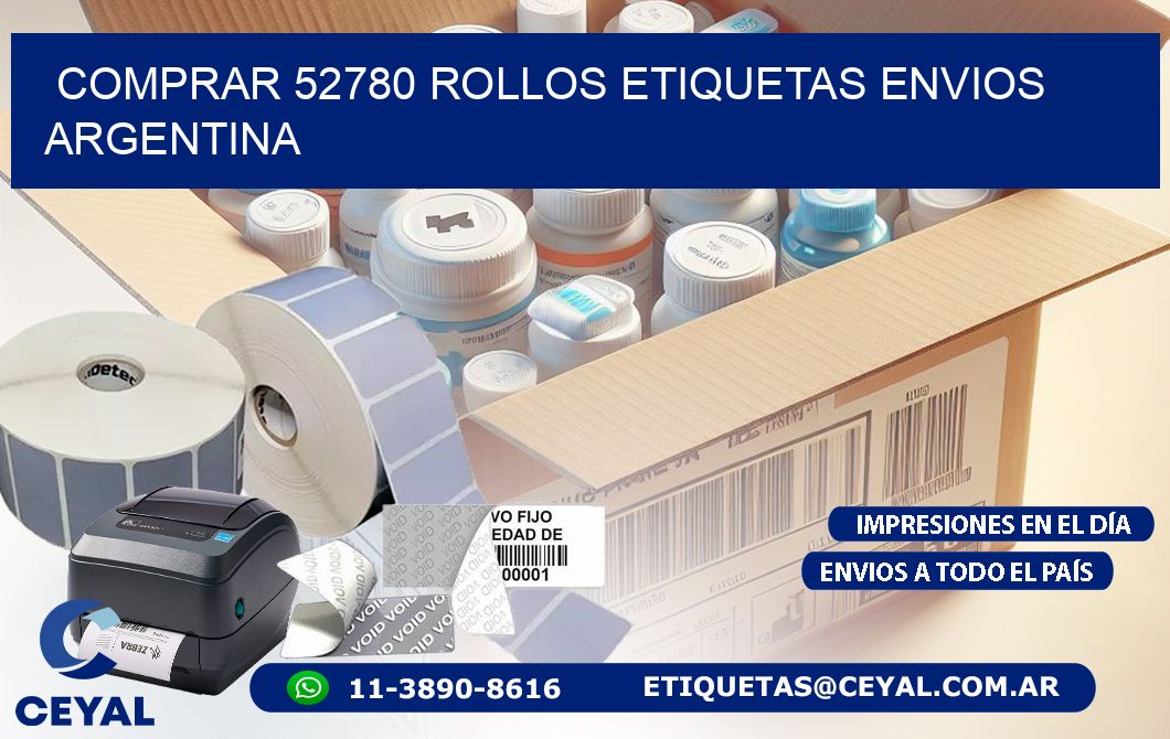 COMPRAR 52780 ROLLOS ETIQUETAS ENVIOS ARGENTINA