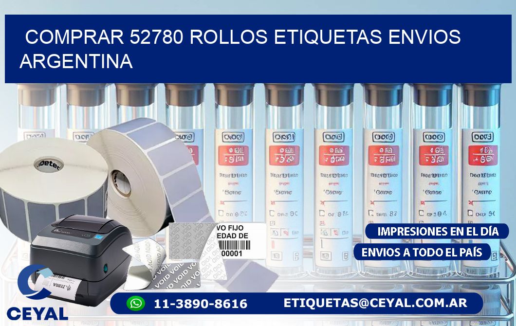 COMPRAR 52780 ROLLOS ETIQUETAS ENVIOS ARGENTINA