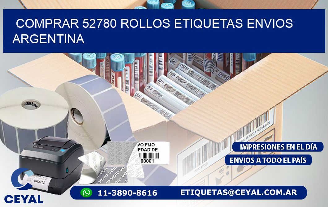 COMPRAR 52780 ROLLOS ETIQUETAS ENVIOS ARGENTINA