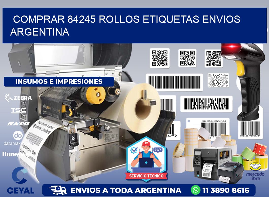 COMPRAR 84245 ROLLOS ETIQUETAS ENVIOS ARGENTINA