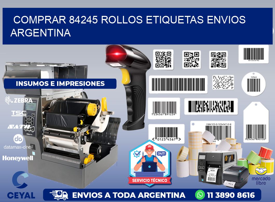 COMPRAR 84245 ROLLOS ETIQUETAS ENVIOS ARGENTINA