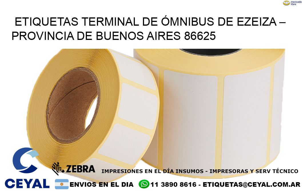 ETIQUETAS TERMINAL DE ÓMNIBUS DE EZEIZA – PROVINCIA DE BUENOS AIRES 86625