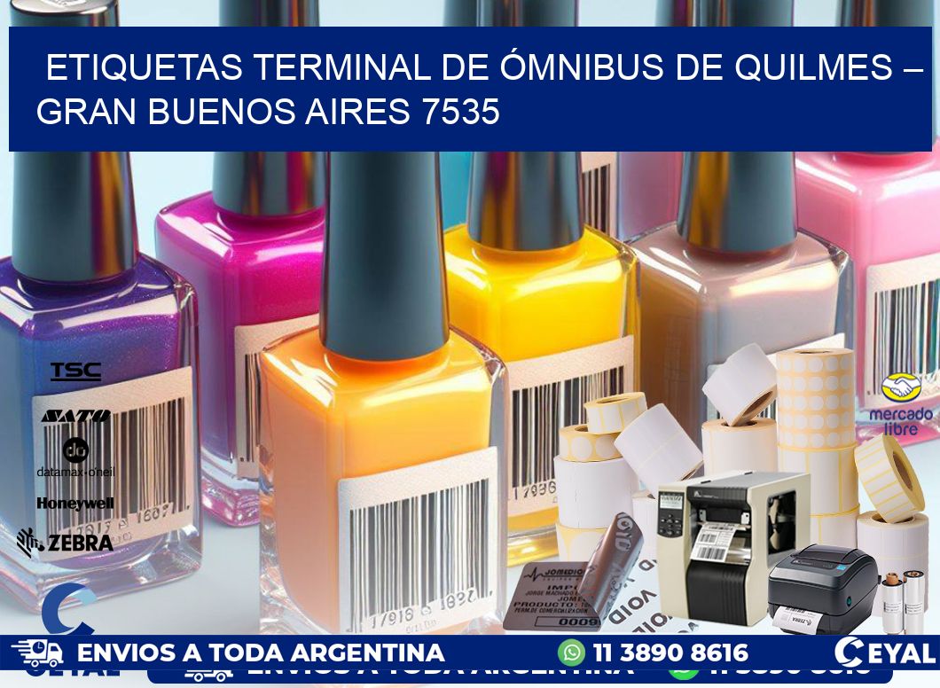 ETIQUETAS TERMINAL DE ÓMNIBUS DE QUILMES – GRAN BUENOS AIRES 7535