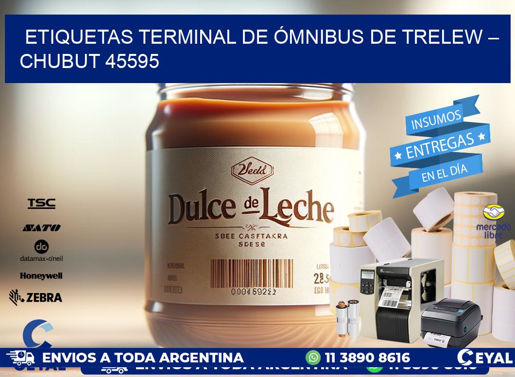 ETIQUETAS TERMINAL DE ÓMNIBUS DE TRELEW – CHUBUT 45595