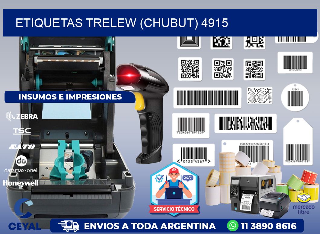 ETIQUETAS TRELEW (CHUBUT) 4915