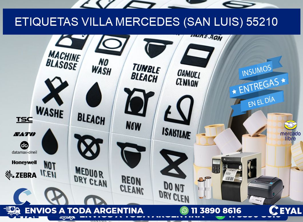 ETIQUETAS VILLA MERCEDES (SAN LUIS) 55210