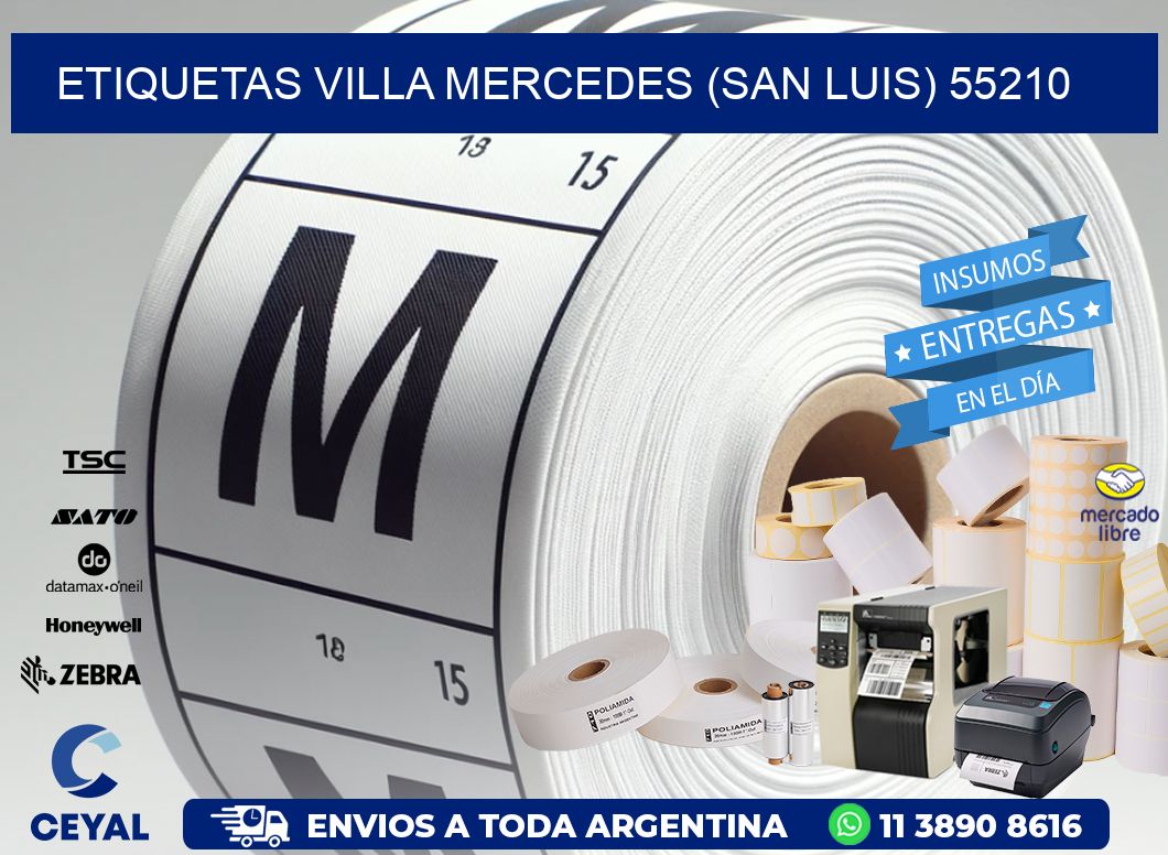 ETIQUETAS VILLA MERCEDES (SAN LUIS) 55210